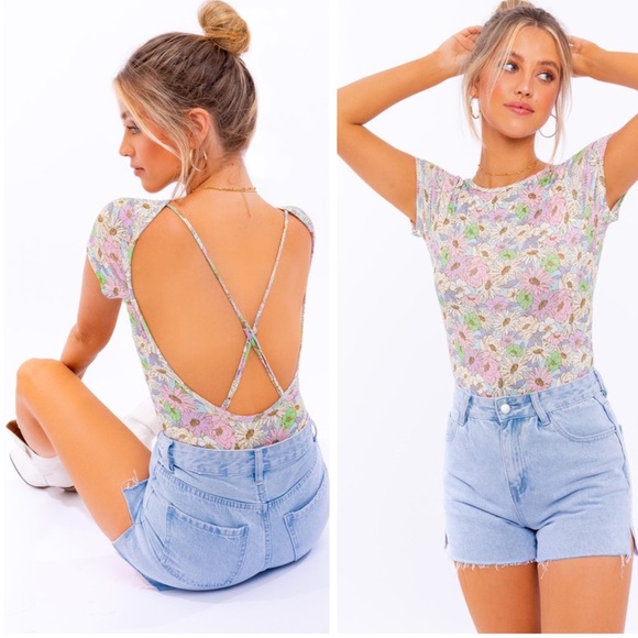Tops - Spring Floral Bodysuit